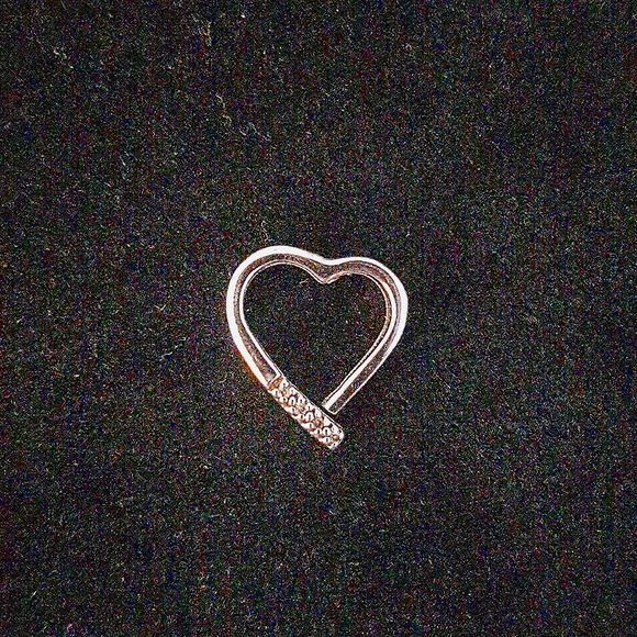 Hot Diamonds 925 Silver Open Heart Memories Pendant Marked HDIA/U - Picture 2 of 3
